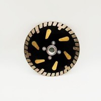 BZT – lame de scie frittée en diamant pour meuleuse d'angle, disque de coupe circulaire pressé à chaud avec bride pour grès, marbre, porcelaine