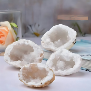 Pierre brute en gros, Agate marocaine naturelle, spécimen minéral blanc, pierre d'aromathérapie, décoration - Product Image 4