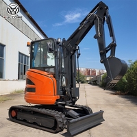 Harga Dealer Langsung Pabrik FULCORE Excavator Mini 3T Mesin Yanmar EPA CE Distributor Dicari Perlindungan Regional