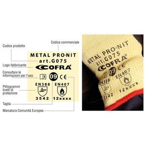 Guantes AIRPLUME de poliuretano gris con protección mecánica media de Cofra (12 pares) - Product Image 2