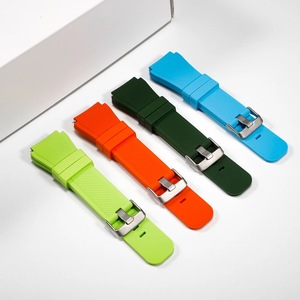 Apto para cualquier marca. Pulsera de silicona de alta calidad para uso impermeable, informal y suave. Pulsera de tela de 22 mm. - Product Image 4