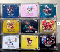 Boîte de présentation en acrylique transparente moderne sur mesure pour jeu de cartes One Piece OP 02 Booster avec montage facile
