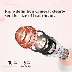 Extracteur de points noirs visuel <span class=keywords><strong>Pro</strong></span> 3.0, grossissement 10X HD, synchronisation avec l'application, nettoyant pour pores, aspiration sous vide pour le visage - Product Image 3