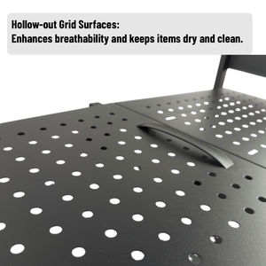 Estante Plegable de 4 Niveles, Resistente, Sin Necesidad de Ensamblaje, Estante de Almacenamiento de Metal con Ruedas, Unidad de Estantería Plegable para Cocina, Despensa, Baño, Garaje - Product Image 3