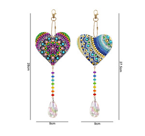 Nouvelle fenêtre jardin décor cristal acrylique diamant <span class=keywords><strong>peinture</strong></span> pendentif attrape-soleil carillons éoliens Art suspendu Unique article décoratif - Product Image 5