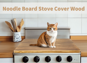 Grande Tavola Multifunzionale in Legno per Noodle con Manici per Piano Cottura Elettrico, Resistente e Facile da Pulire, Spessore 5cm - Product Image 2