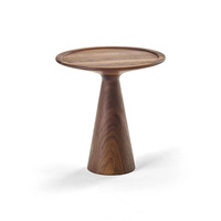 Ensemble de tables basses modernes en teck massif de style nordique, hauteur réglable, avec plateau en verre, pour salon et mobilier de maison (vente en gros)