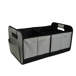 Organisateur de coffre de voiture pliable en matériau Oxford de grande capacité de stockage Oxford noir OEM - Product Image 3