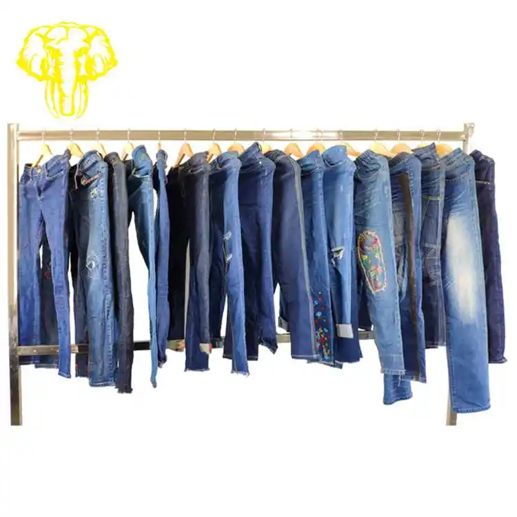 Jeans femininos de segunda mão fornecedor da Tailândia roupas femininas usadas
