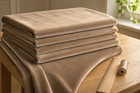 Tissu d'ameublement en velours écologique 100 % polyester de luxe 240 GSM, largeur 110 pouces, léger et doux, pour housses de canapé, rideaux et coussins