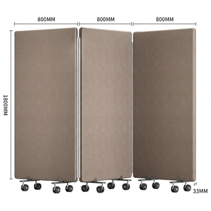 Cloison acoustique modulaire insonorisée en polyester ASTM C423 pour bureaux, écrans de séparation d'intimité pour salles, <span class=keywords><strong>Europe</strong></span> et Amérique - Product Image 3