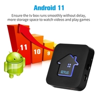 GTMEDIA 4K UHD G2 PLUS Android 11 TV BOX Amlogic 905W2 Quad Core 2GB 16GB 2.4G WIFI Lecteur multimédia Netflix Décodeur pour IPTV