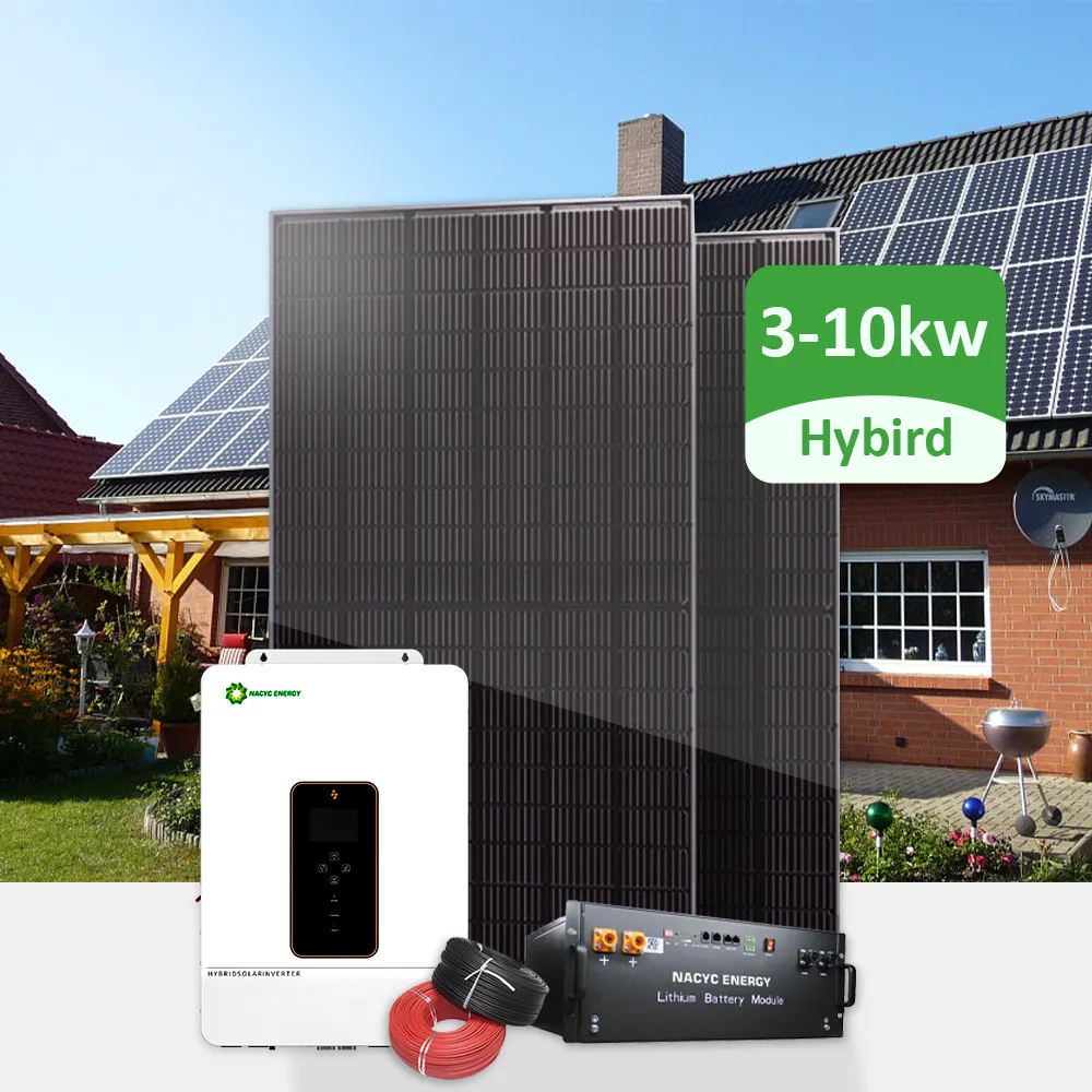 Kit lengkap gudang Jerman pengiriman cepat pemasangan mudah pada sistem surya grid
