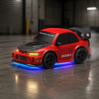 Voiture RC Mitsubishi sous licence, échelle 1:43, 2,4 GHz, semi-proporcionnelle, 4 roues motrices, vitesse de 20 km/h, drift, avec éclairage LED ambiant 7 couleurs