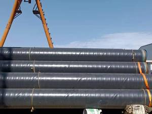 Tuyau en acier au carbone noir de haute qualité A53 GR.<span class=keywords><strong>B</strong></span> ERW Sch 40 6m pour l'huile et le gaz - Product Image 2