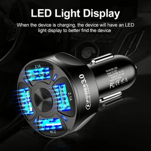 New Arrival QC3.0 4 in 1 Adapter Charger 7A Car Charger 4 USB Charging Ports Car Charger for <b>Smart</b> Phones - Product Image 5