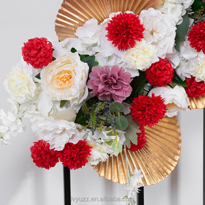 Guirlande de roses bleues/rouges/rose poudré de luxe |   Fleurs artificielles de qualité supérieure pour arches de mariage - Product Image 4