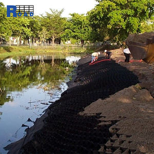 Plastic Hdpe Honingraat <span class=keywords><strong>Geogrid</strong></span> Oprit Grind Helling Geocell Versterking Voor Weg - Product Image 6