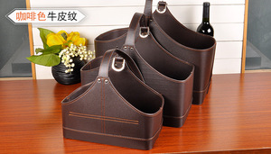 Cesto Regalo in Pelle PU di Alta Qualità e Grande Capacità per Regali Promozionali e Aziendali, Cesto Portariviste - Product Image 5