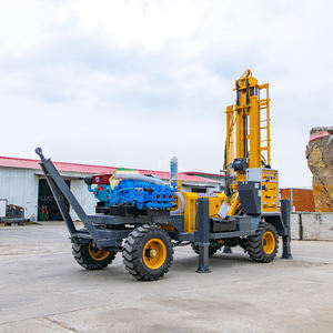 머드 펌프와 함께 판매하는 새로운 바퀴 자체 추진 DTH 드릴링 장비 물 우물 드릴링 장비 - Product Image 4