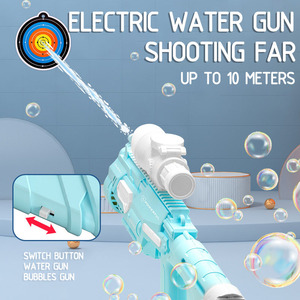 Automatic Shooting <strong>Electric</strong> Water Gun Toy Party Swim Pool Play Big Bubble Maker Machine 2 in 1 Bubble Water Guns for Summer Game - Product Image 4