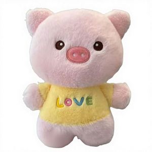 Nouvelle série de petits chiens Love : Lapin blanc, cochon rose, panda mignon et doux pour enfants, 20cm-25cm - Product Image 3