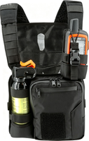Harnais de poitrine en nylon pour radio bidirectionnelle - Support pour radio pour pompiers forestiers, secouristes et travailleurs utilitaires |