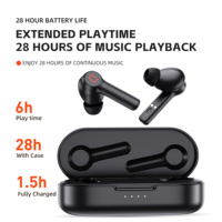 QERE E20 TWS True Stereo Casque intra-auriculaire étanche Casque sans fil Écouteurs sans fil Écouteurs
