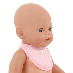 Reborn bébé poupée vêtements bavoir <span class=keywords><strong>18</strong></span> pouces réaliste corps doux nouveau-né poupée vêtements accessoires cadeau parfait pour les enfants de 3 ans et plus - Product Image 4
