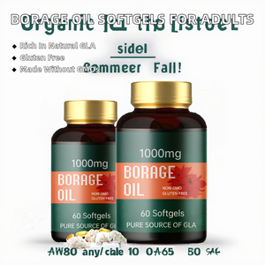Cápsulas Blandas de Aceite de Borraja con Péptidos Verdes Lyonsbarry OEM a Granel para Hombres, Modulan la Inflamación, 1-2 por Día, 60/90/120 por Botella - Product Image 2