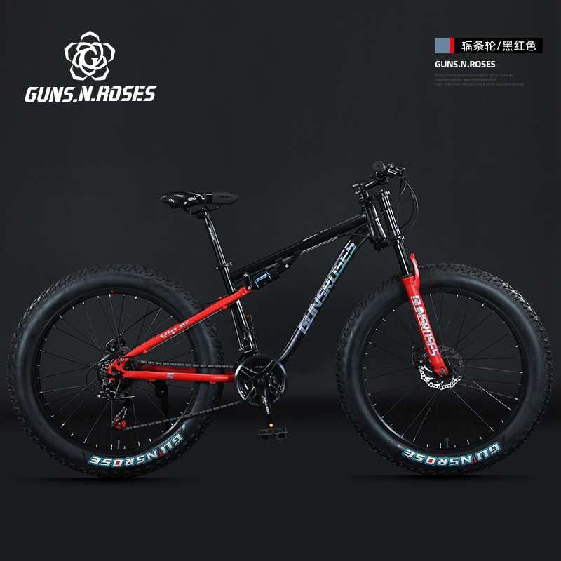 Black and red spoked wheel