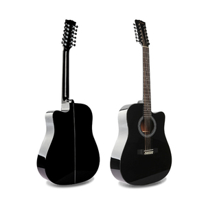 <span class=keywords><strong>Guitarra</strong></span> Acústica de 12 Cuerdas para Fingerstyle, 41'', Tapa de Abeto Brillante, Fondo y Lados de Sapele, <span class=keywords><strong>Guitarra</strong></span> Folk en Color Natural y Negro - Product Image 6