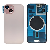 Coque arrière magnétique pour iPhone 15 Pro Max 15 Plus avec protection d'objectif d'appareil photo, charge sans fil, remplacement du verre arrière