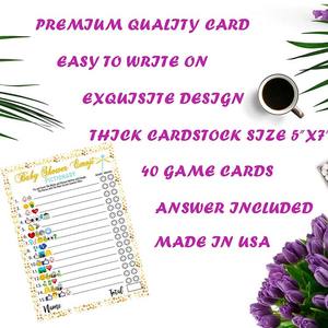 Custom Fun Guessing Games Girls <strong>Boys</strong> Babies Gender Neutral Ideas New Baby Cards for Shower <strong>Party</strong> - Product Image 3