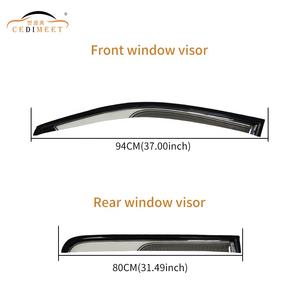 Escudo de ventilación Exterior para coche con humo, Deflector de ventana acrílica, visera para <span class=keywords><strong>puerta</strong></span>, visera para lluvia y <span class=keywords><strong>sol</strong></span>, uso para Hilux <span class=keywords><strong>Vigo</strong></span> 2005-2011 - Product Image 2