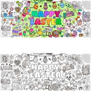 PAFU giochi <span class=keywords><strong>di</strong></span> Pasqua attività gigantesca felice pasqua colorazione tovaglia Poster - Product Image 4