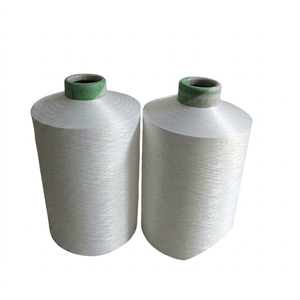 Premium NE 30s/1 <b>100</b>% Virgin <b>Polyester</b> Spun <b>Yarn</b> High Tenacity Eco Friendly Knitting OE Technics Raw White for Textile - Product Image 1