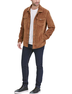 Camicetta da uomo in <span class=keywords><strong>ecopelle</strong></span> con colletto abbottonato - Product Image 5