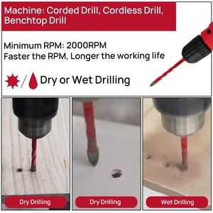 1 bộ/5 cái nhanh chóng phù hợp với tungsten carbide tip chéo khoan <span class=keywords><strong>bit</strong></span> xoắn ốc sáo hợp kim vị trí khoan <span class=keywords><strong>bit</strong></span> cho gạch bê tông nhựa - Product Image 6