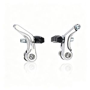 Brake Canti VTT <span class=keywords><strong>de</strong></span> style <span class=keywords><strong>ancien</strong></span> en aluminium à double ressort, durable, réglable, noir/argent au choix, longueur 64 mm - Product Image 4