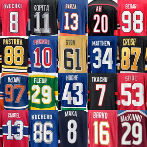 2025 Nieuwe Aanwinst 100% Polyester Alle Teams Dropship Amerikaanse Hockey Jersey IJs Hockey Jerseys Canada - Product Image 1