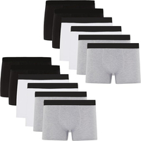 Caleçons Boxers Homme Personnalisés Taille Mi-Haute Ultra-Élastiques Confortables et Respirants – Modèle Jeunesse