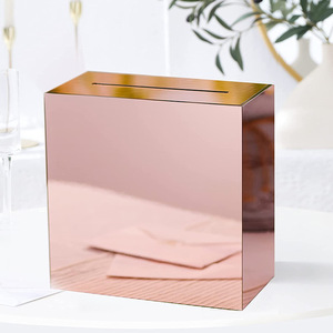 Versatile Trending Elegant Look Acrylic Plastic Donation Suggestion Box Modern Multi-functional Secure Mailbox for Letters - Product Image 6