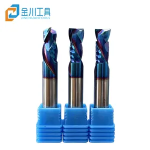 Jinchuan Fabriek Ondersteuning Maatwerk 2 Fluit Carbide Cnc Houtbewerking Spiral Router Bit Up & Down Compressie Cutter