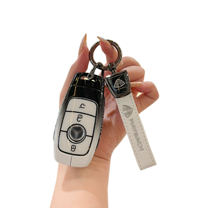 Funda de Silicona y Aleación de Zinc para Llaves de Coche Mercedes Benz <span class=keywords><strong>Maybach</strong></span>, Nuevas C200L C260L S400L S450L CLASS, con Anillo para Llaves - Product Image 1