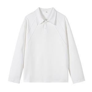 Polo de Algodón Mamba para Hombre, Estilo Americano, <span class=keywords><strong>Cuello</strong></span> Regular, Manga Larga, Color Sólido, Otoño - Product Image 3