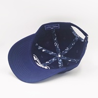 Gorra de Béisbol Azul Marino Suave de 6 Paneles para Hombre, Estilo Dad Hat, con Bordado Personalizado, Cinta Interior, Perfil Bajo y Hebilla Metálica Grabada