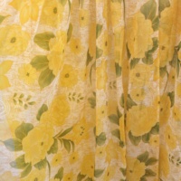 Ensemble de 7 rideaux voilages floraux de luxe avec cantonnière imprimée – Vente en gros