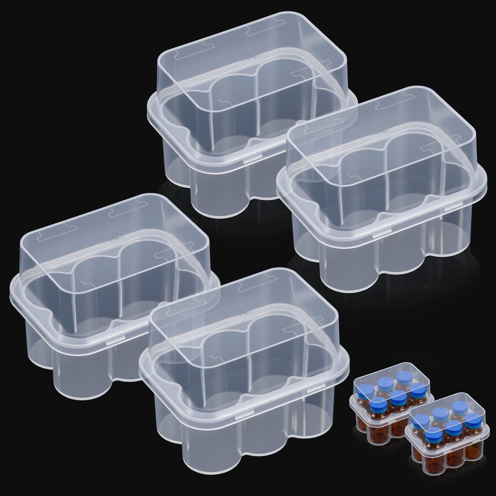 Boîte de 4 flacons transparents de 3 ml