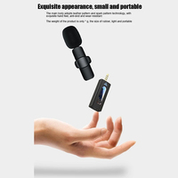 Mini Microphone Lavalier Sans Fil K35 3.5mm Aux Auto Sync Réduction du Bruit Revers Micro Décodage Sans Perte Qualité Hifi avec Récepteur